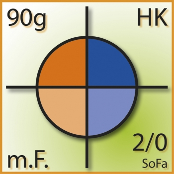 VT DIN C5 (229 x 162 mm) mit Fenster, Haftklebung, 90 g/m2, 2/0 Sonderfarben