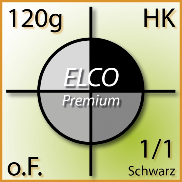 C4, ELCO Premium, o.F., HK, 120g, 1/1 Schwarz