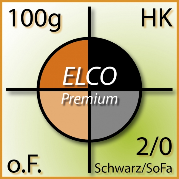 C5, ELCO Premium, o.F., HK, 100g, 2/0 Schwarz/Sonderfarbe