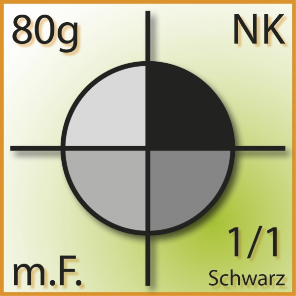 C6/5, m.F., NK, ASK, 80g, 1/1 Schwarz