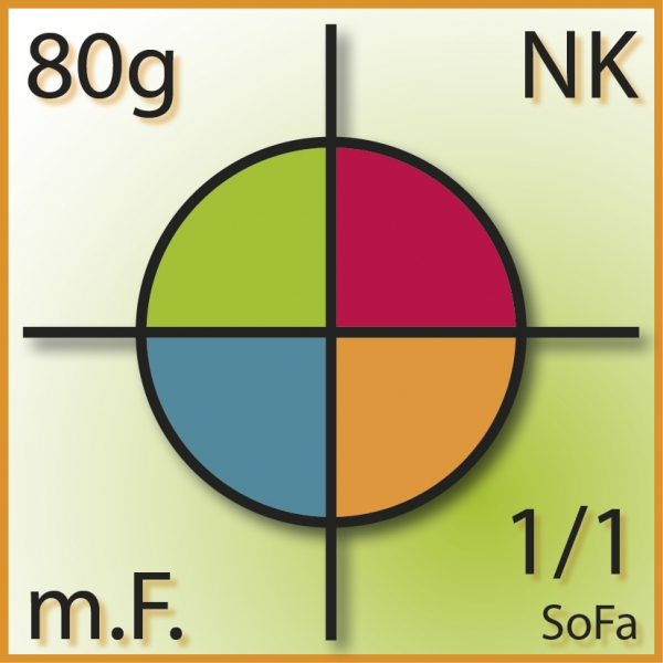 Kompakt, 235 x 125, m.F., NK, ASK, 80g, 1/1 Sonderfarbe